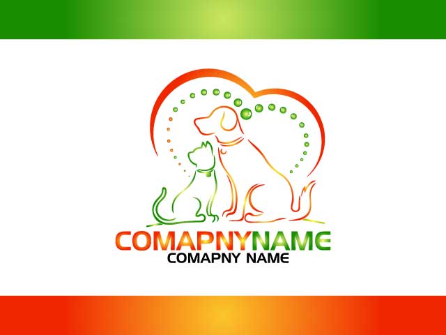 Cat and dog logo design free download
