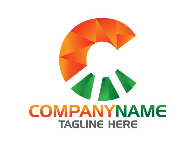 Creative and professional Colorful Letter C logo design free download