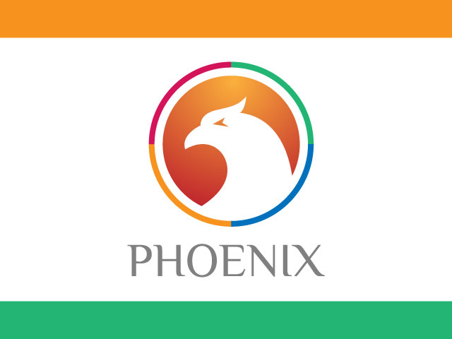 Creative and professional Minimal phoenix logo making vector free download