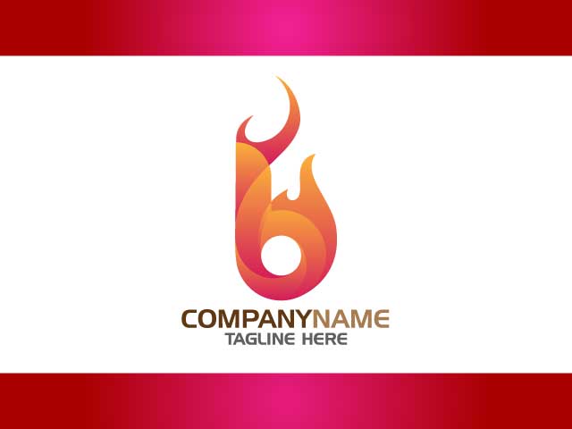 Fire-letter-B-logo-design-free-download