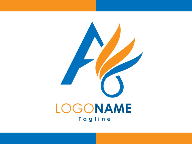 Letter A logo design download