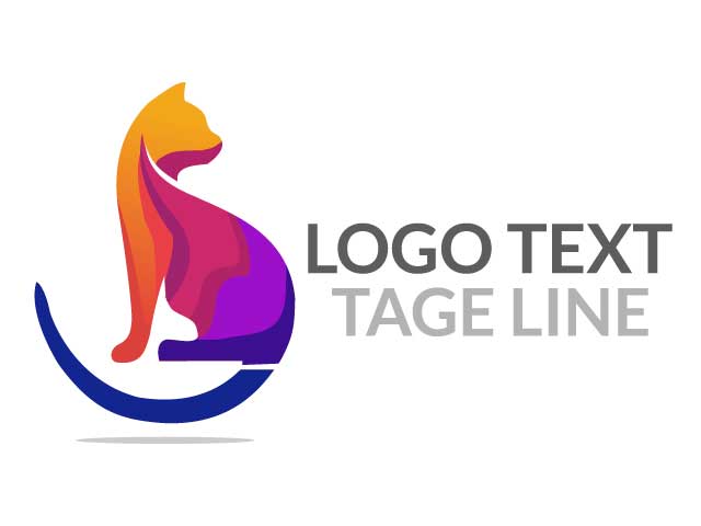 Professional and creative company Cat Animal logo design is very nice looking free download