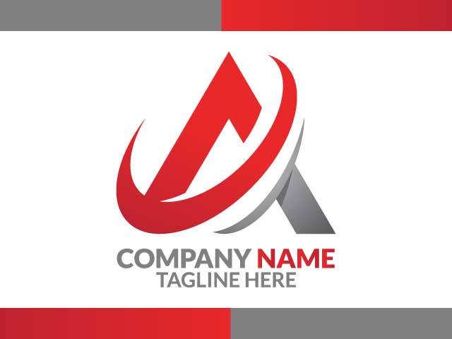 Company letter A logo design free download