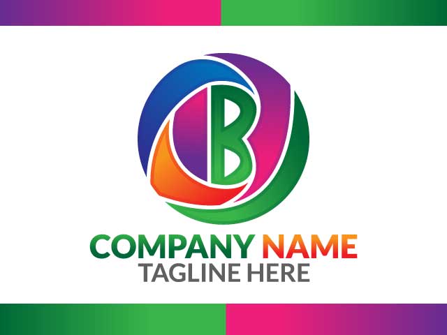 Creative letter B logo design free download