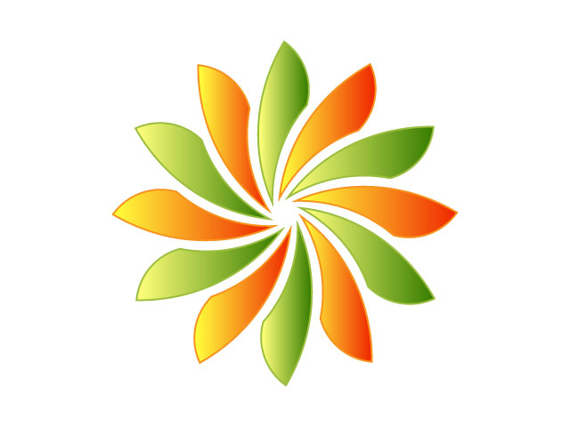 Custom leaf logo icon design free download