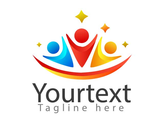 Human social logo design free download