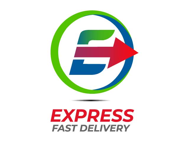 Initial letter e logo with arrow free download