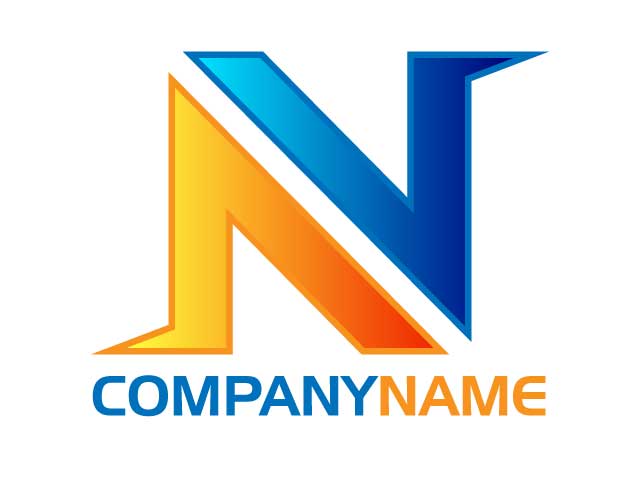 Professional and branding Digital n logo design free download
