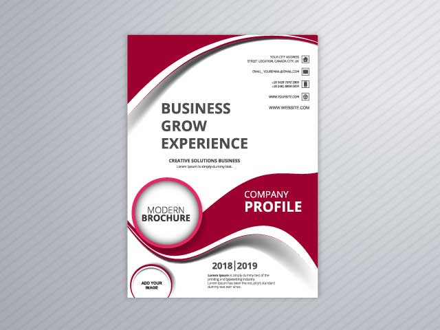 Professional company and creative brochure design free download