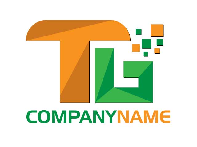 TG letter logo design free download