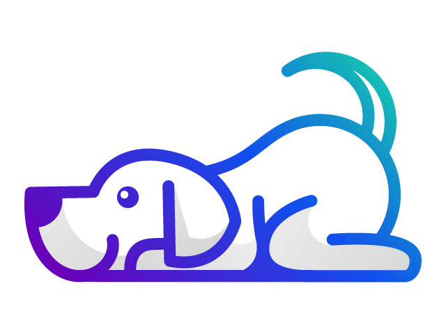 Creative dog kennel logo design