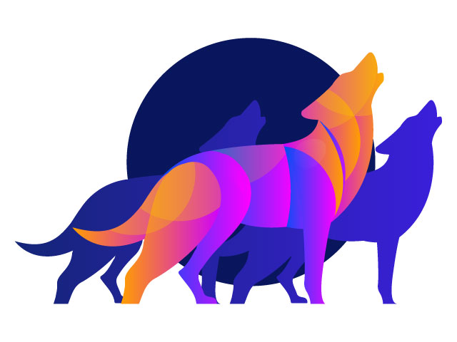 Creative Dog Team Logo Design Free Download