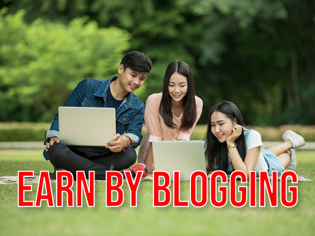 Earn by blogging, Blogging is an old but very effective method of online income. In this way it is possible to earn a good amount of money every month