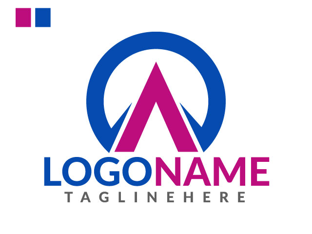 Letter a logo template initial a letter design free download
