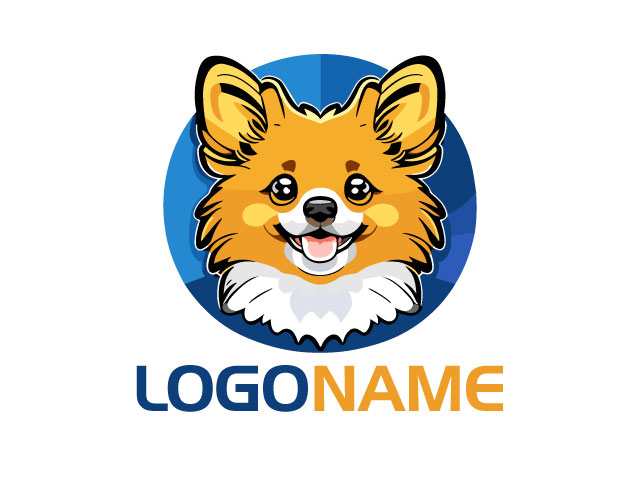 Aussiepom hand drawn cartoon sticker icon concept isolated illustration vector design free download