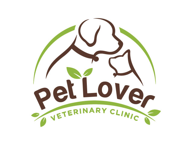 Cute pet shop logo vector icon illustration free download
