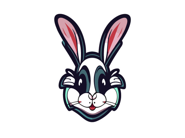 Fierce Hare Esports Logo on White Background Generative free download