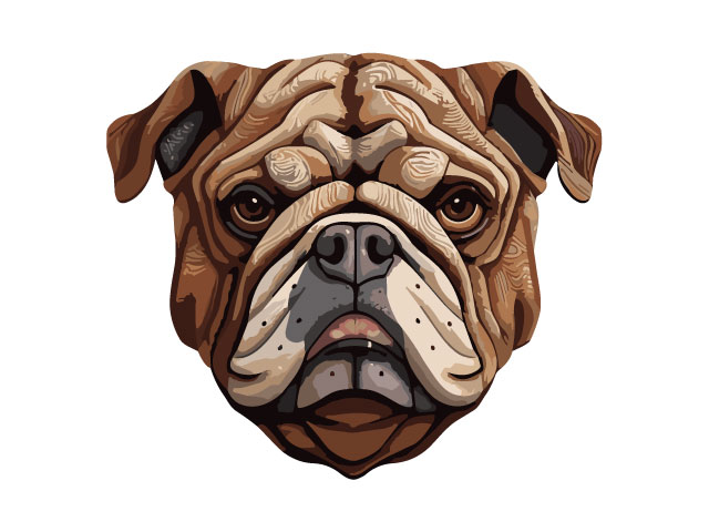 German shepherd dog portrait ai illustration design free download