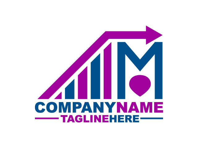 M-network-company-logo-design-free-download