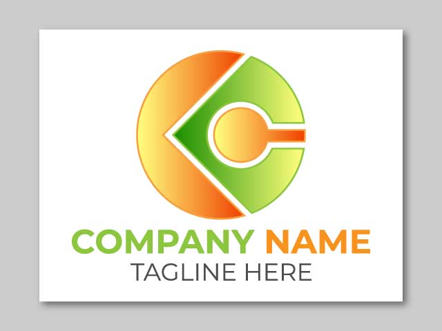 Creative letter c e gradient logo template brand design free download