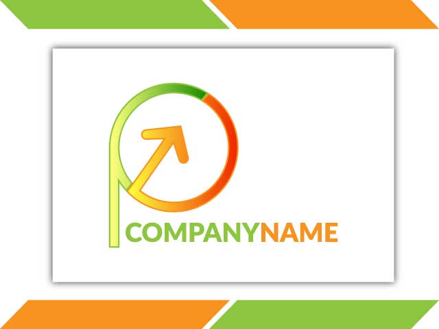 Company Plane Logo Letter P design free download