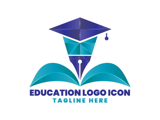 Education logo design branding free download