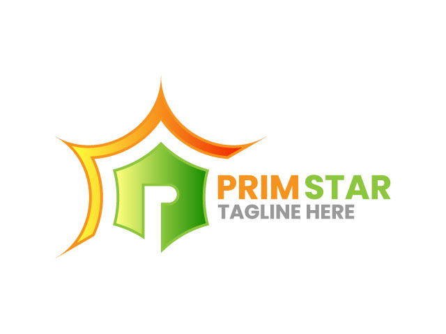 Letter p power logo design free download