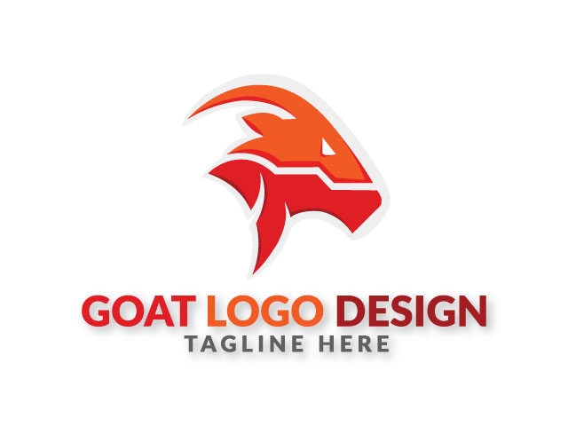 Unique stylish Goat Logo design brand
