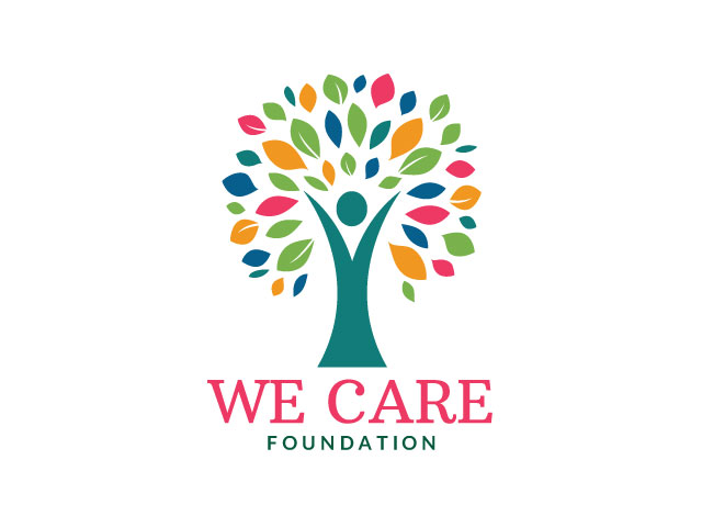 Colourful Vibrant Tree & Person Foundation Logo design free download