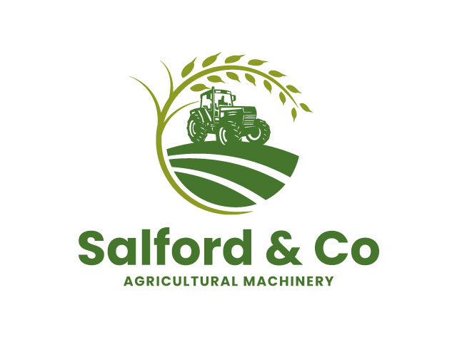 Green Modern Agricultural Machinery Logo design free download