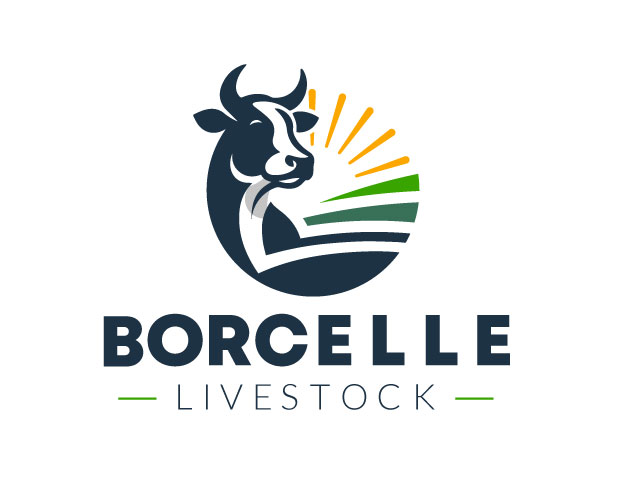 Green Modern Livestock Logo design