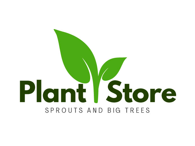 Green Organic Plant Icon Plant Store Logo design free download