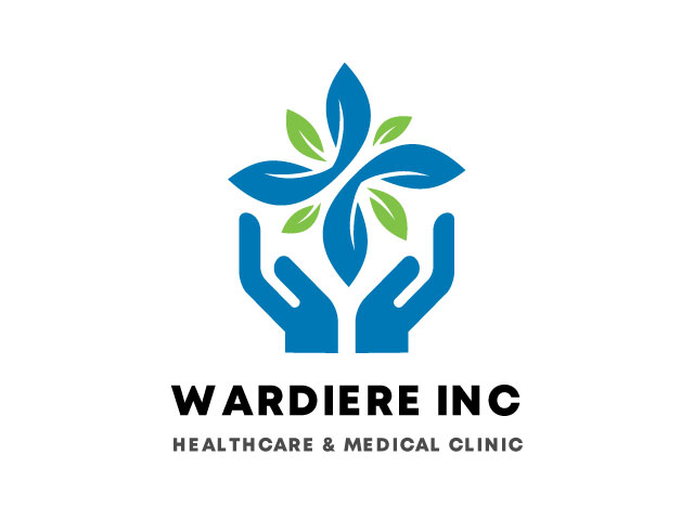 Blue Modern Illustrative Health Care Logo design