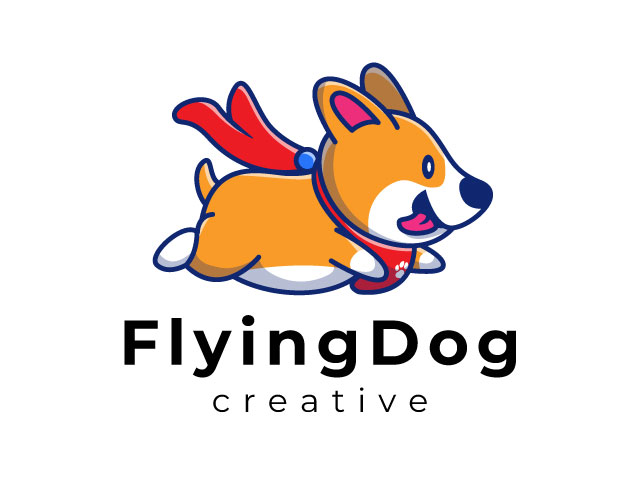 Flying Dog Logo design free download