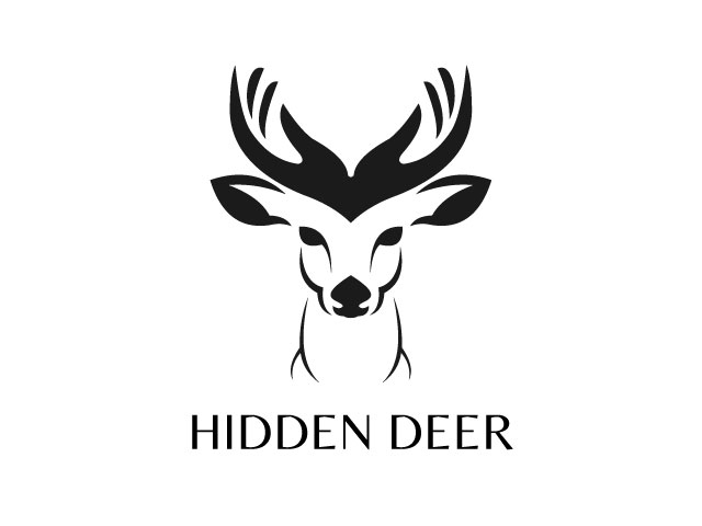 Hidden Deer Logo design branding