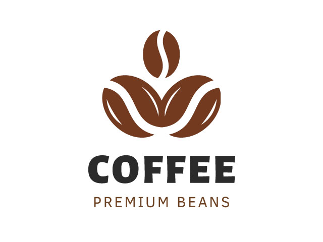 Minimalist Coffee Beans Logo design free