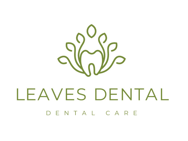 Minimalist Leaves Dental Logo Design Download