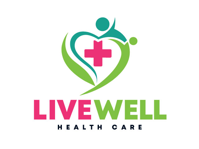 Pink Modern Health Care Logo design download