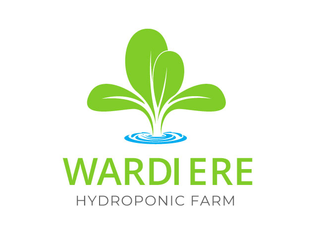 Illustrative and Simple Hydroponic Logo Design Vector