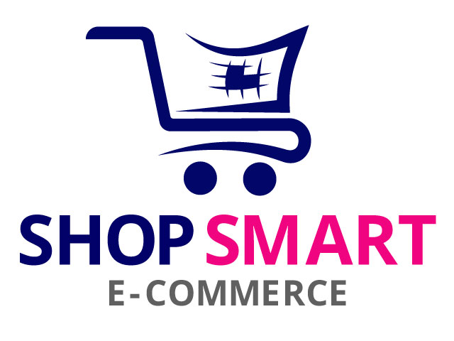 Pink Modern Online Store Logo design vector
