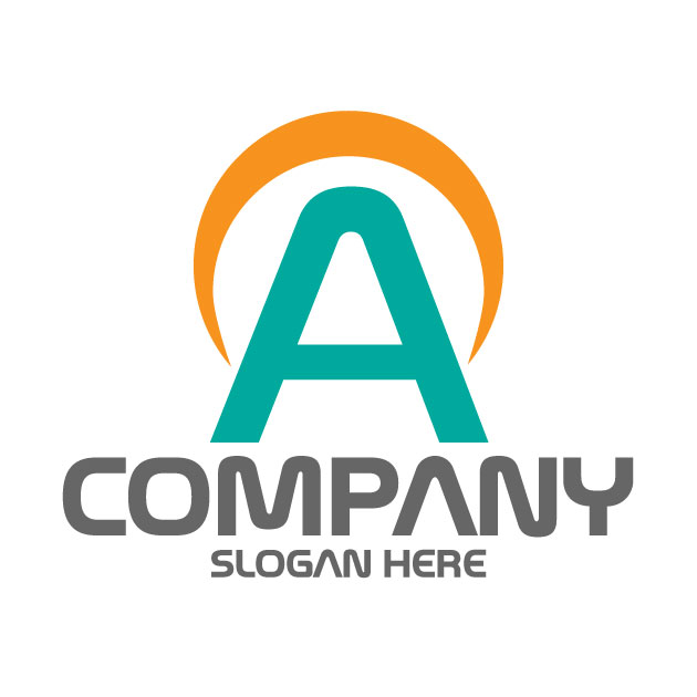 Letter a logo design vector format